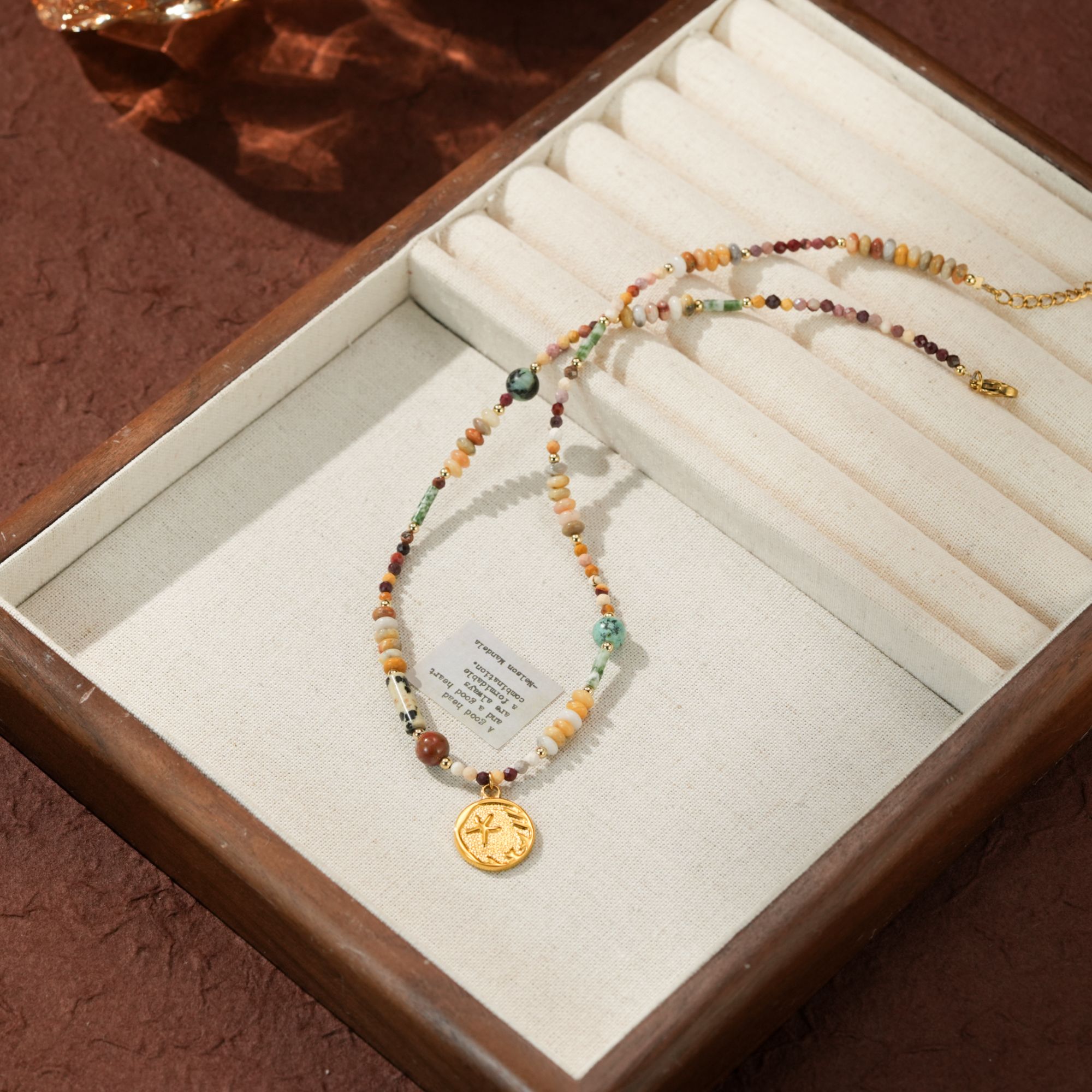 不锈钢亚克力项链 设计感多巴胺彩色串珠星星吊坠项链时尚饰品