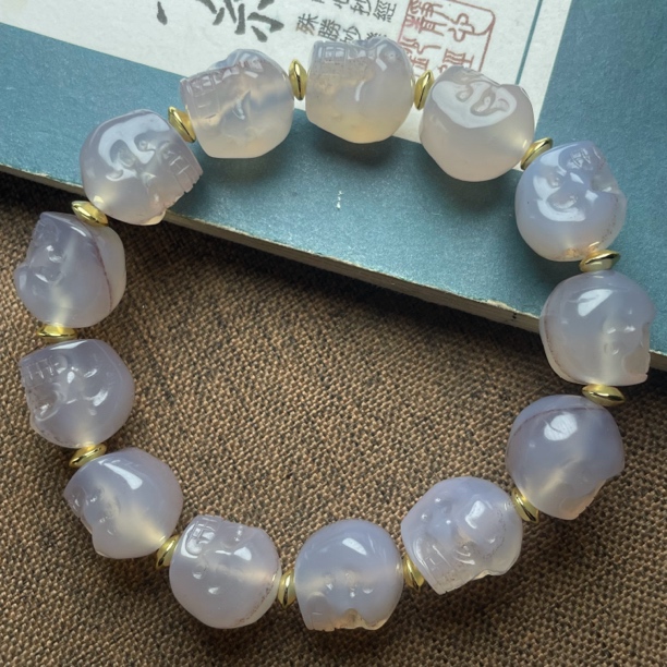 天然紫罗兰一线尸尸，阿呆手串