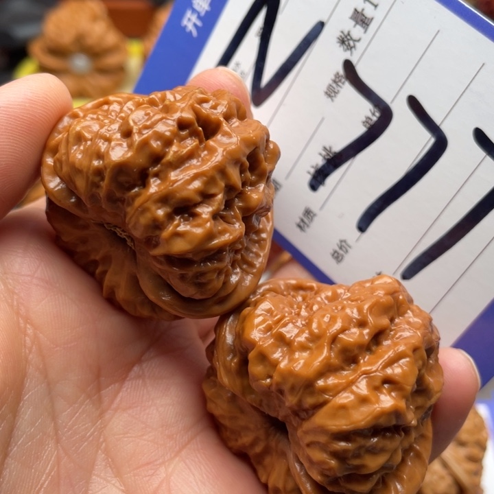 文玩核桃把件蛙蛙39尺