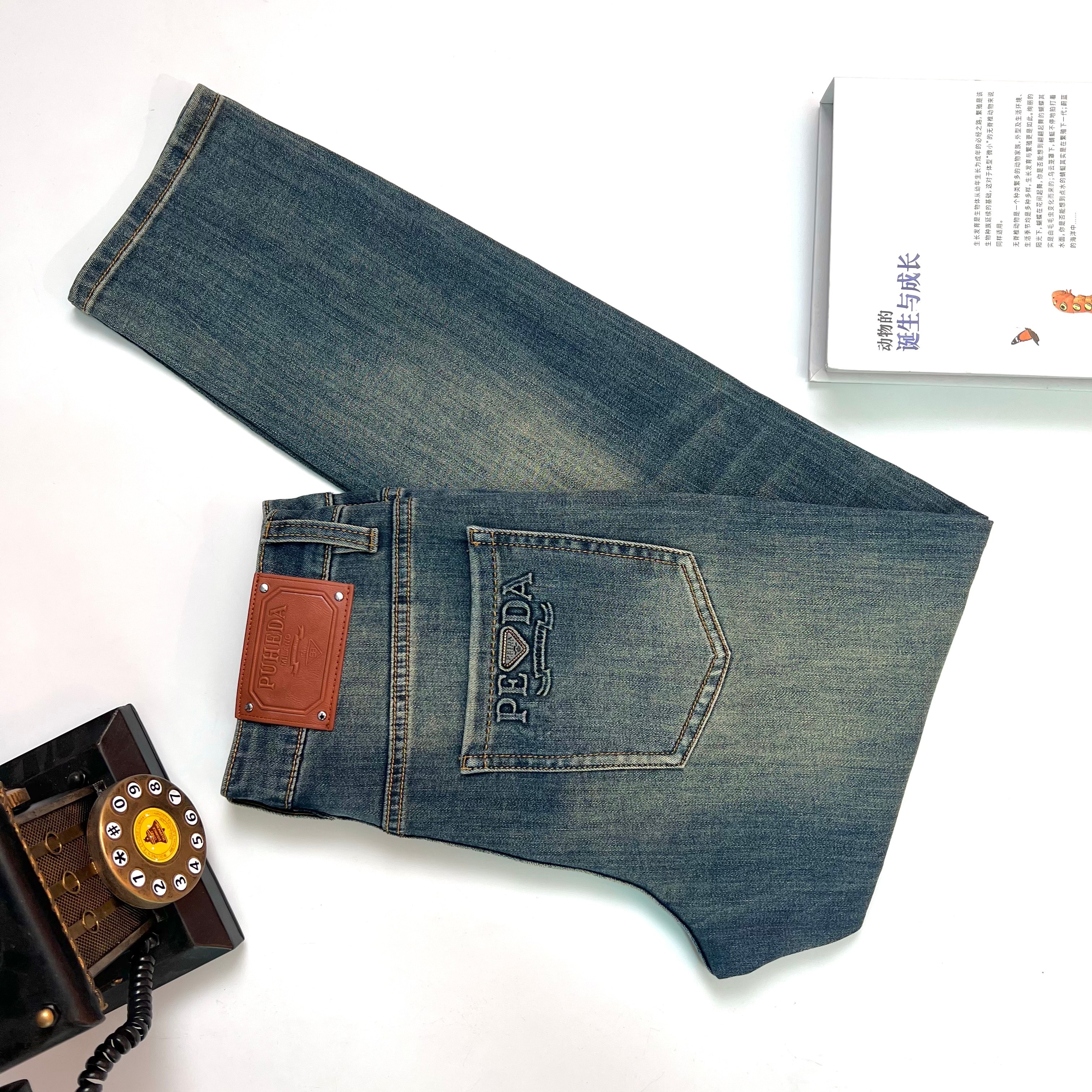 【2025夏款新品定制】25331-1重工水洗欧货牛仔裤