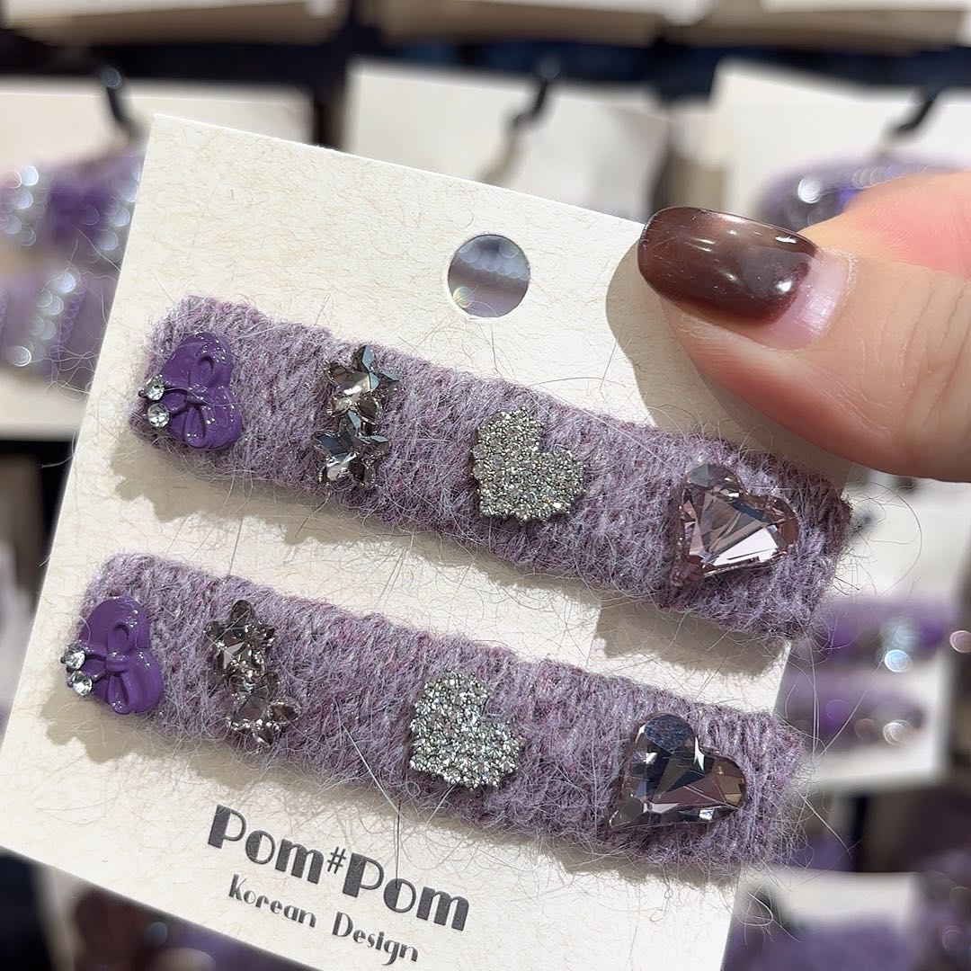 皮质铁合金爱心拜拜一对