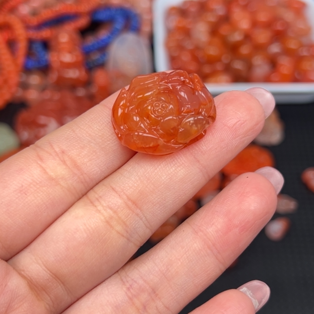 南红玛瑙未镶嵌吊坠(不含链)