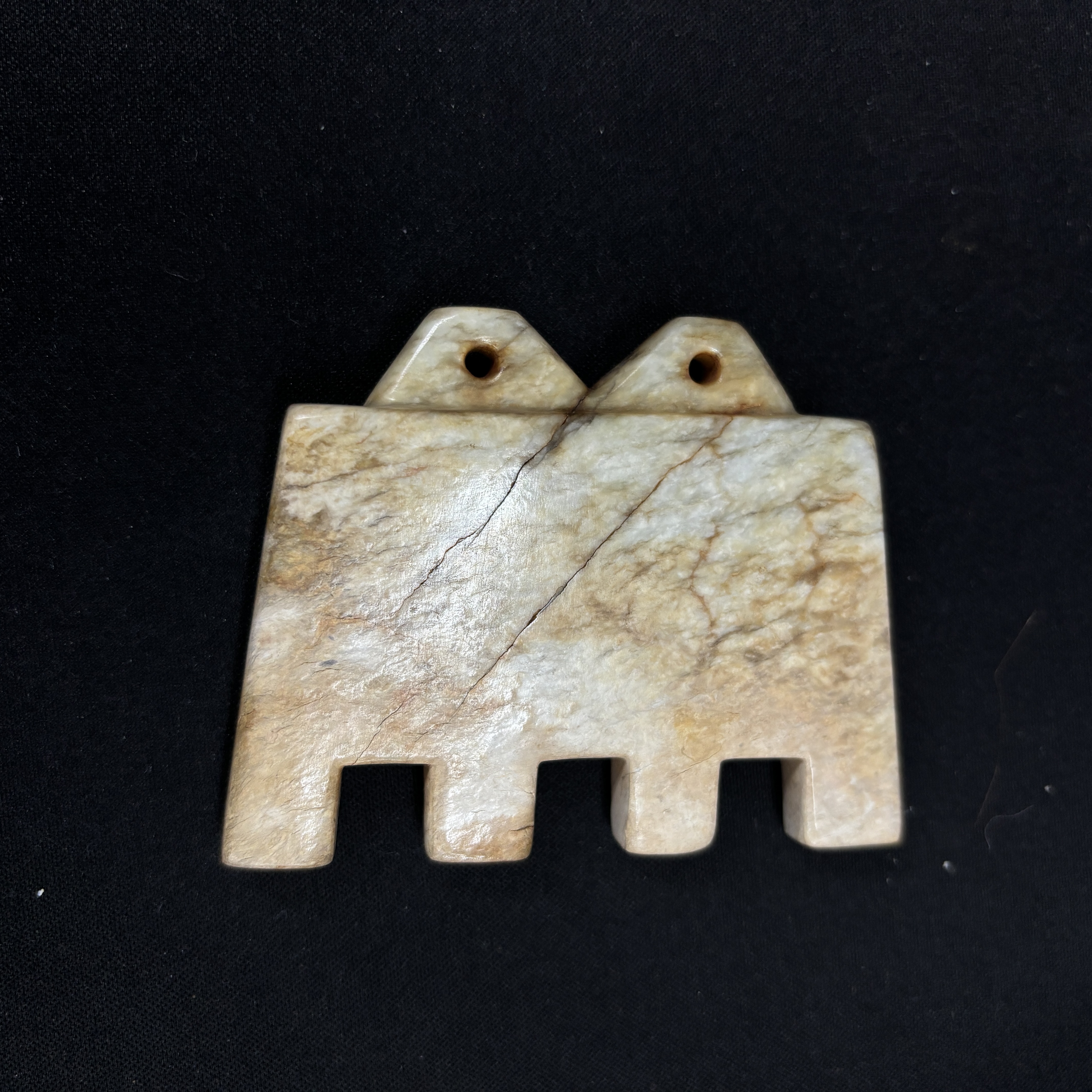 明代和田玉四柱组配饰-NX