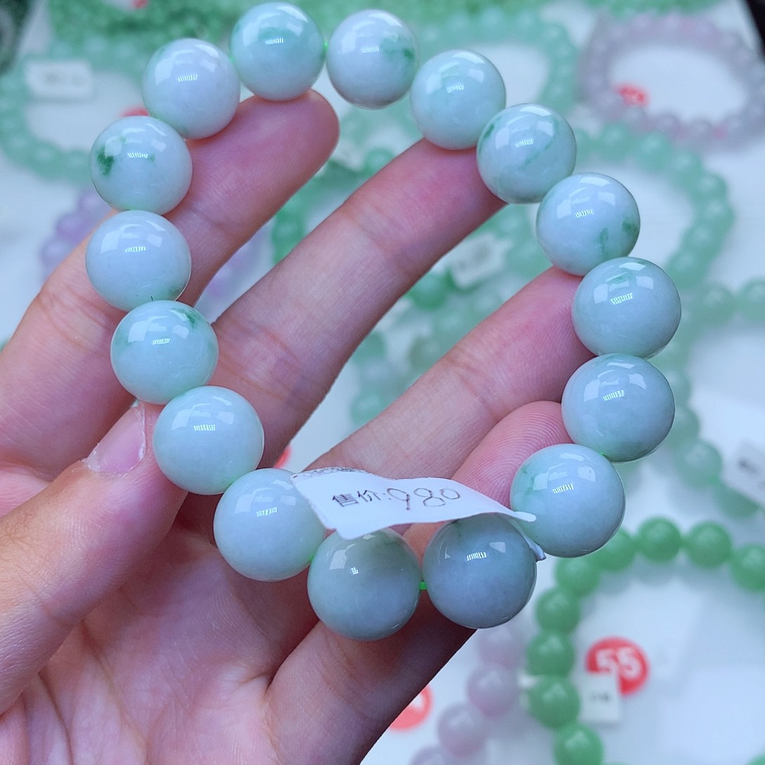 翡翠未镶嵌毛衣链