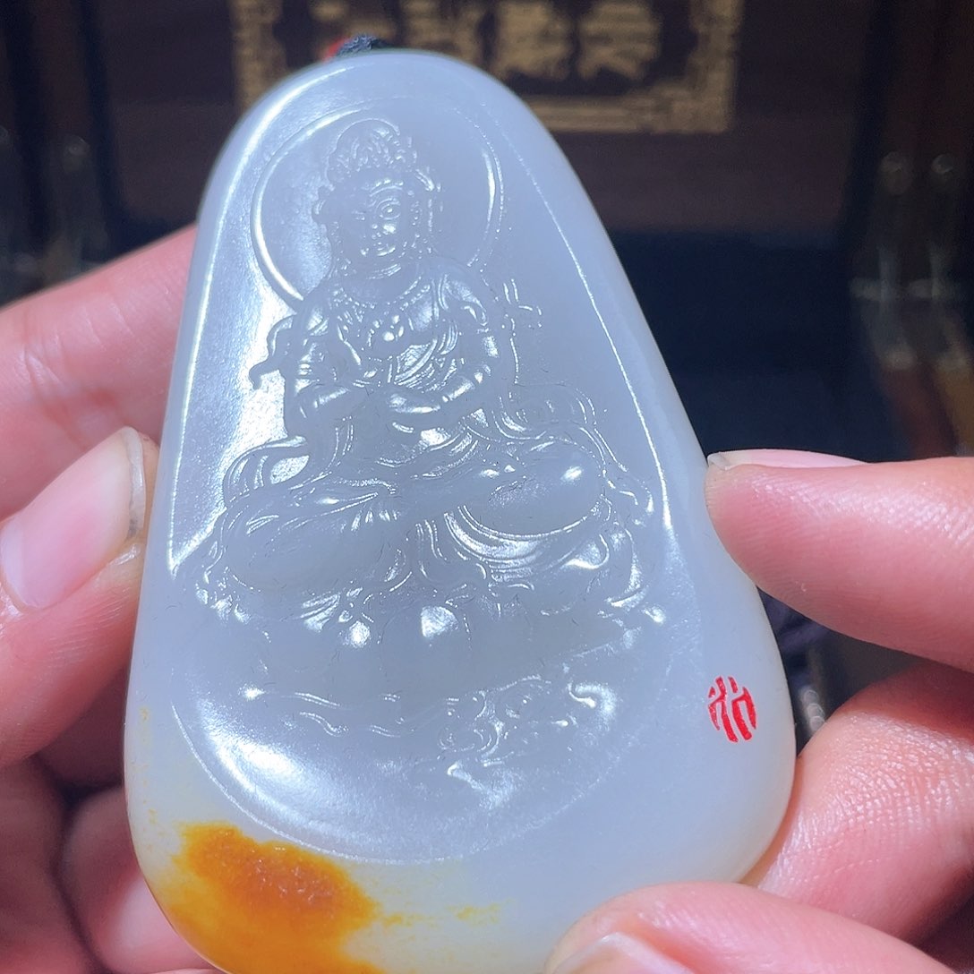 和田玉颈饰未镶嵌A7 