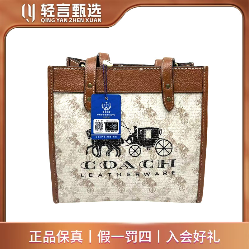 95新 COACH/蔻驰 单肩包/E303915/22*21