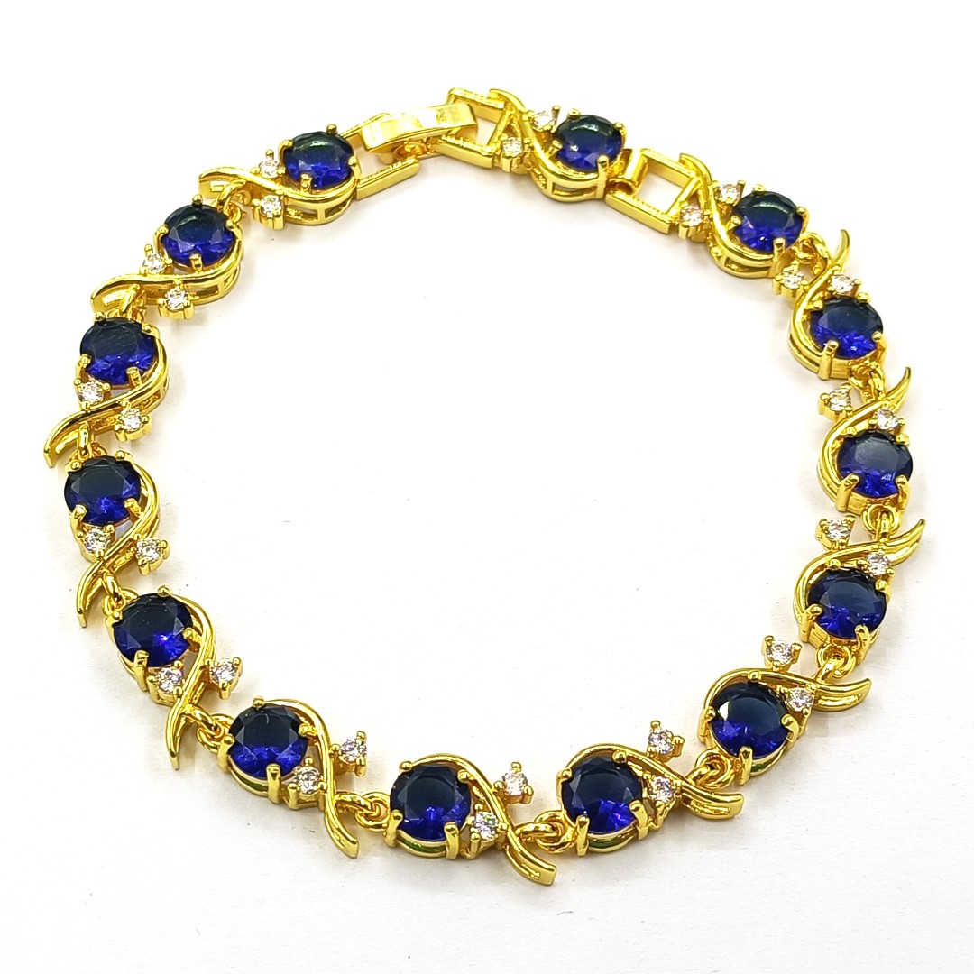 铜合金合成锆石手链 KDMX-38612 手链欧美时尚精致轻奢大方