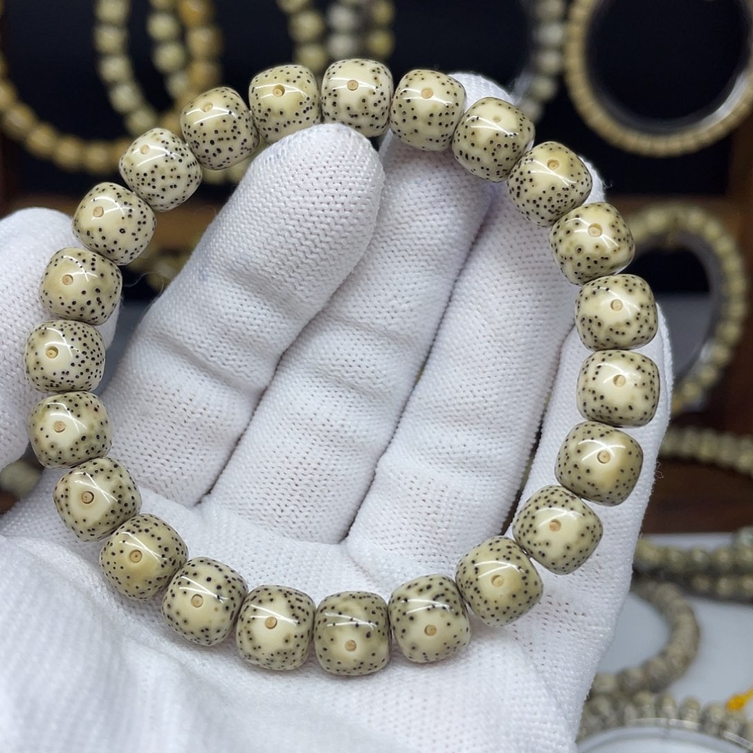 星月菩提手串10-9，青花大眼睛