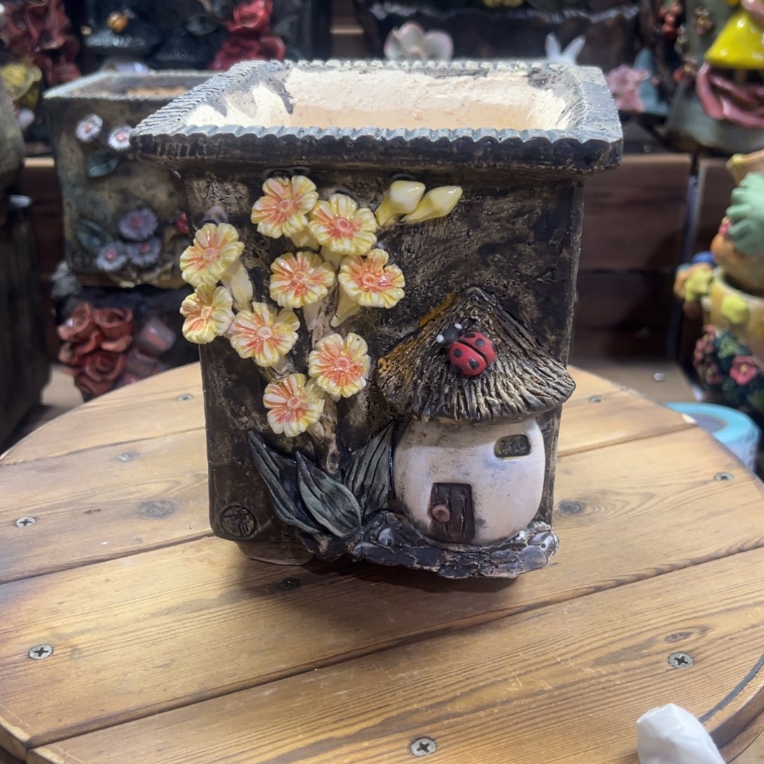 红陶青藤多肉花盆