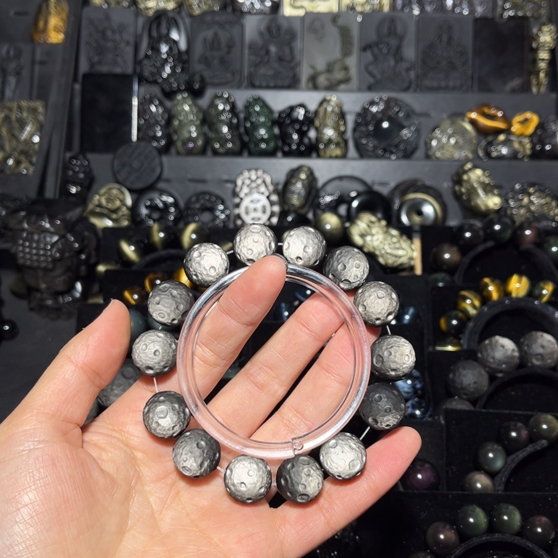 欲***酒黑曜岩未镶嵌手链