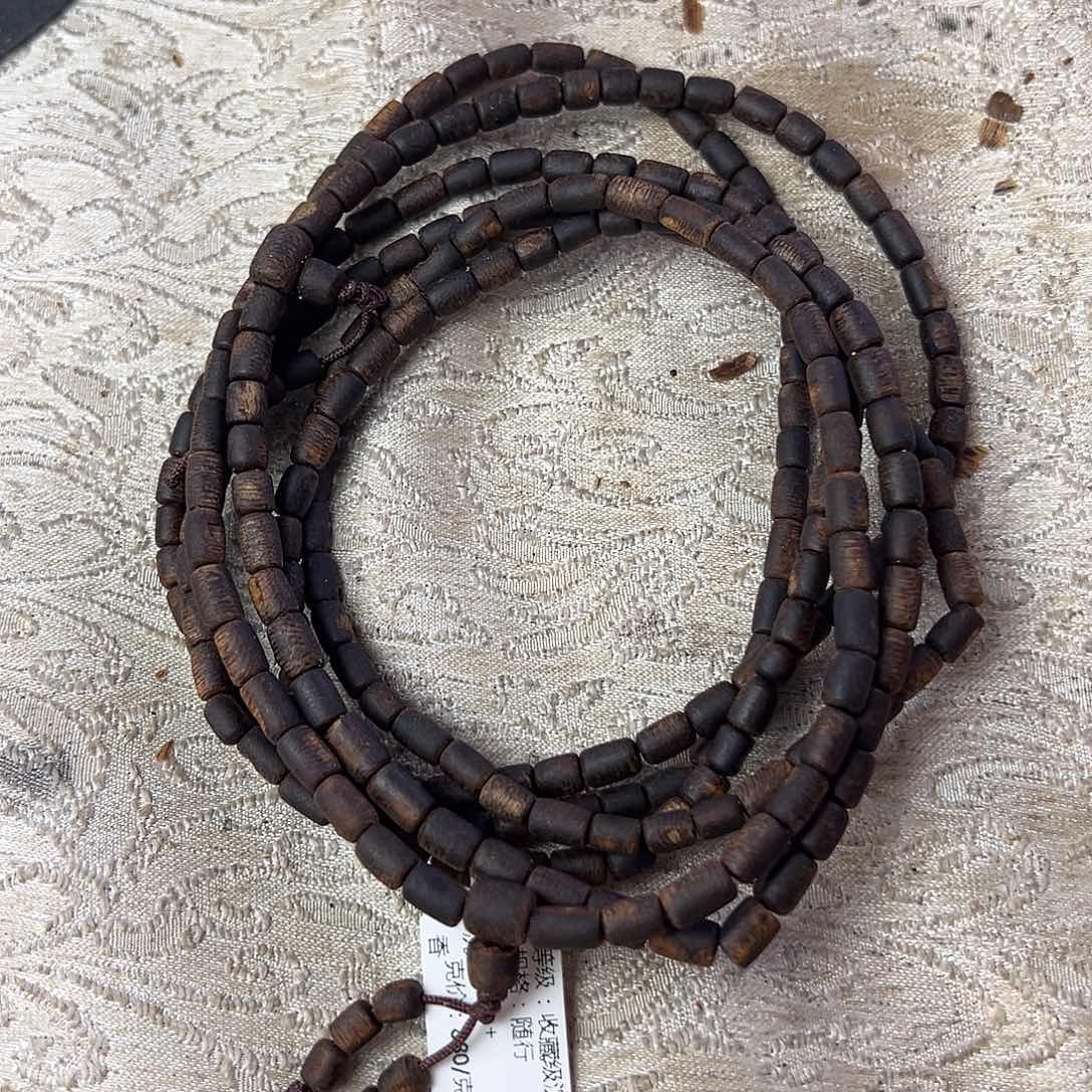 沉香手串桶珠白其沉水多样性发一沉香手串