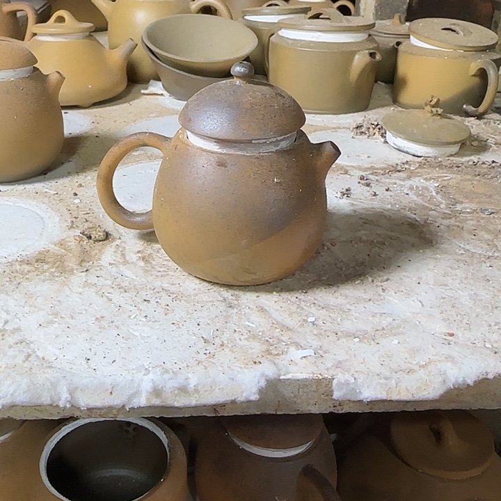 紫砂茶壶坭兴陶龙窑柴烧大寺