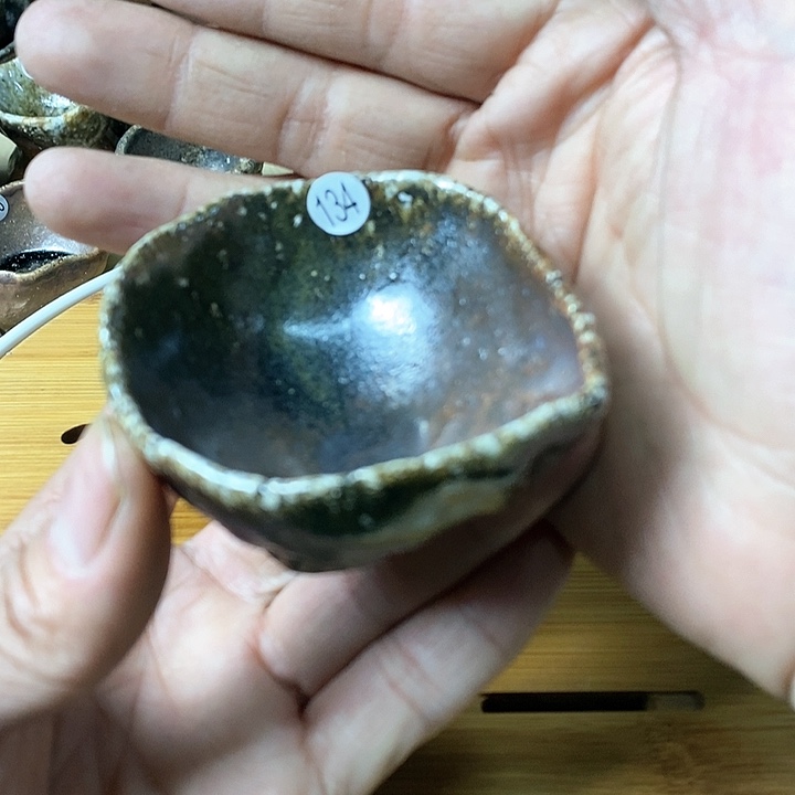 杯手工粗陶、柴烧茶器