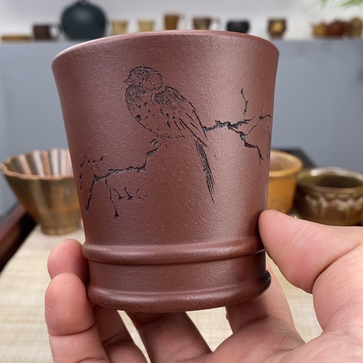 紫砂茶杯宜兴紫砂主人杯