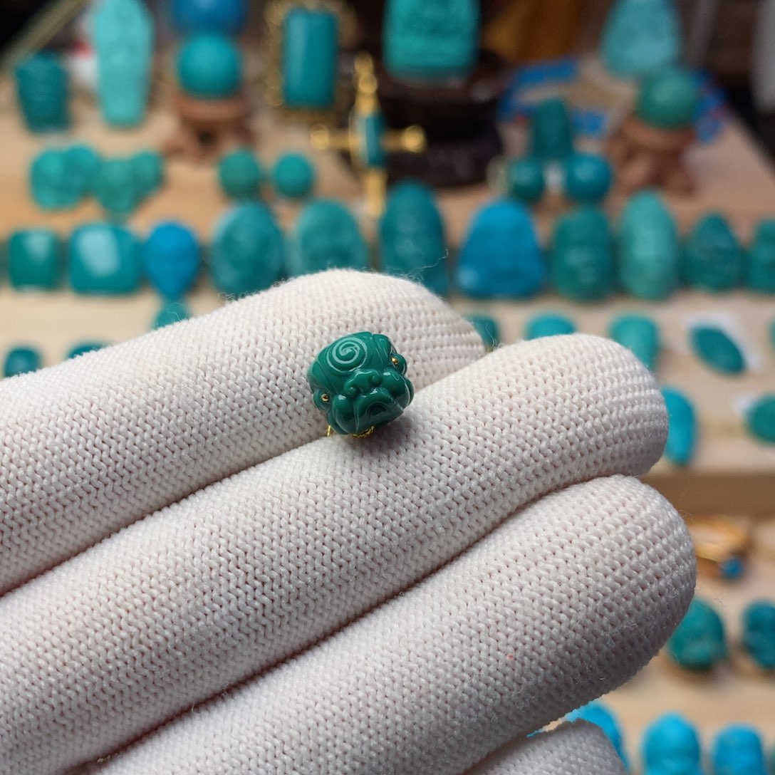 绿松石珠宝奇石未镶嵌无**爆