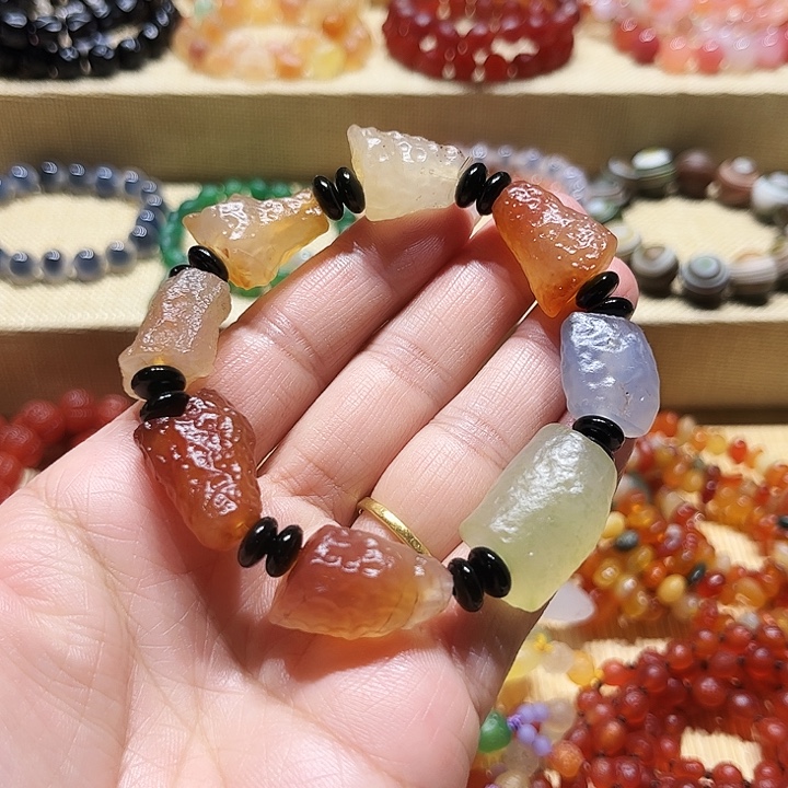 玛瑙/玉髓未镶嵌手链