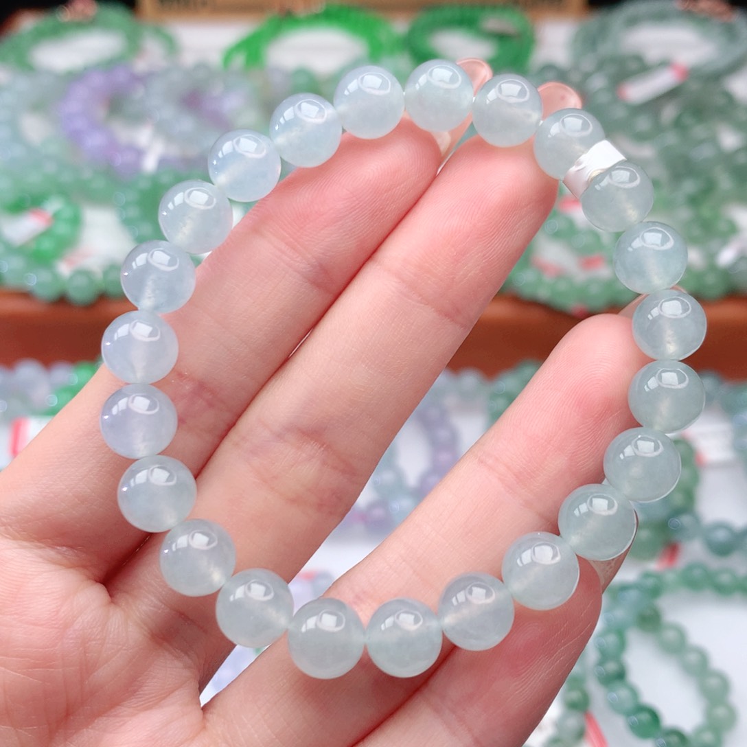 翡翠手链未镶嵌翡翠8mm