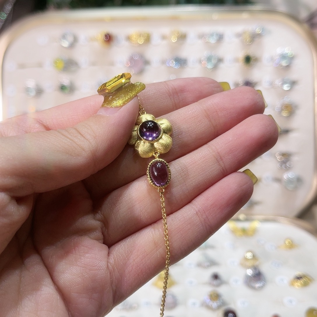 蛇纹石玉戒指银S925镶嵌