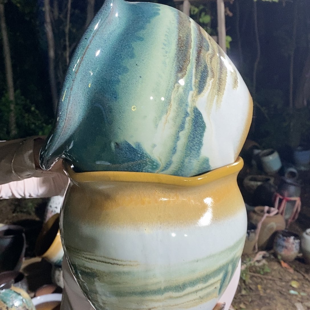 紫砂花盆瑕疵20/18