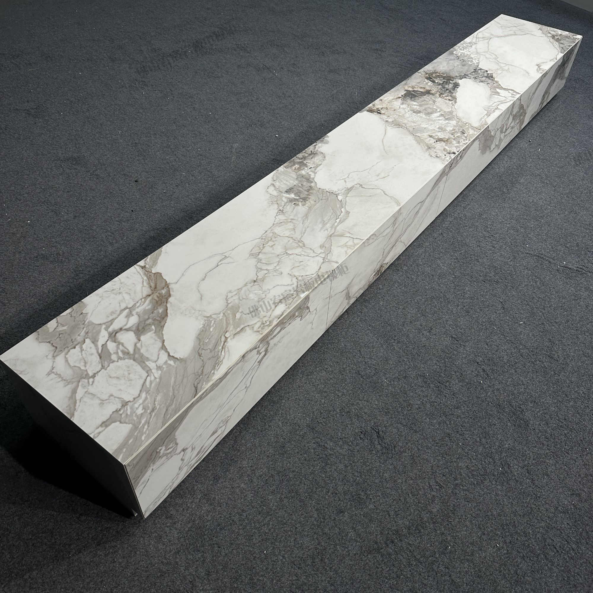 2025新款2.7米香奈儿极简岩板电视柜极简圆弧抽屉电视柜