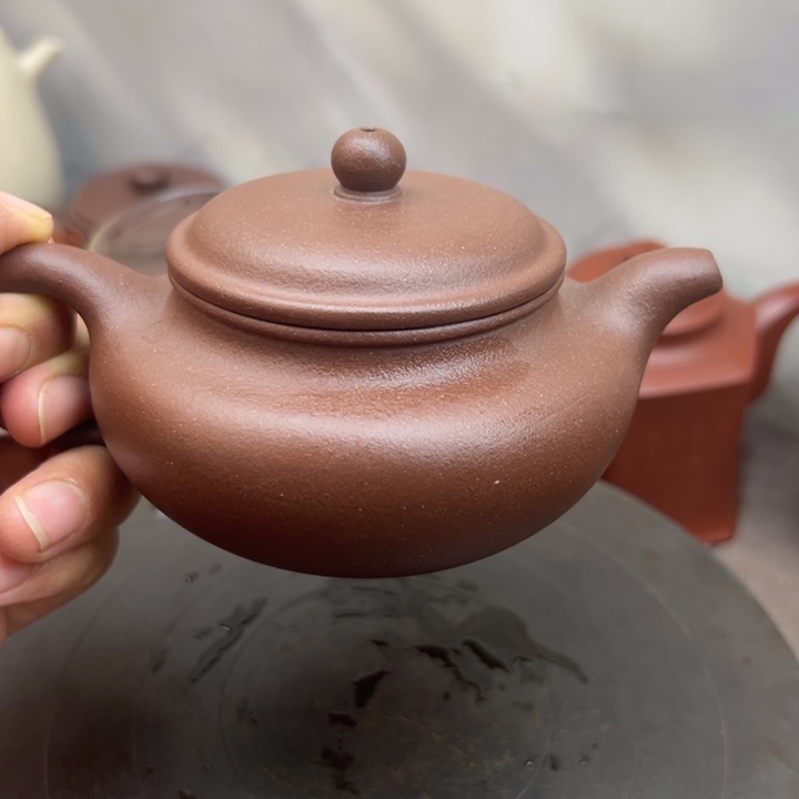 紫砂茶壶紫泥仿古200c c