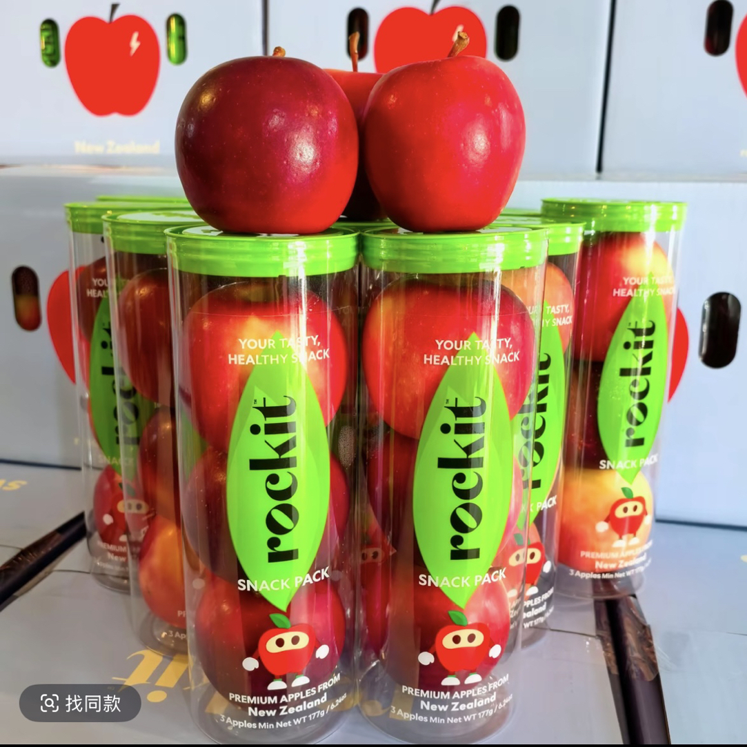 新西兰Rockit乐淇小苹果 3桶/5桶 冰箱冷藏脆甜