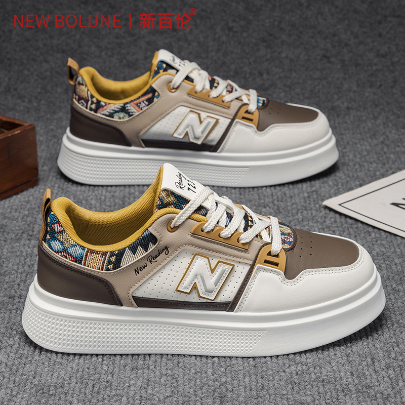 新百伦男鞋秋季新款潮流百搭运动板鞋男士增高爆款高品质休闲潮鞋