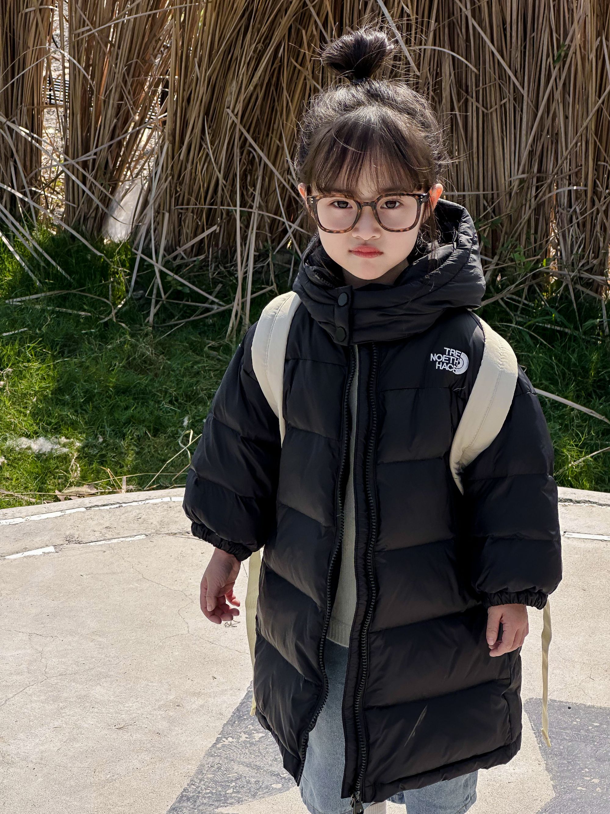 小可爱专属-中长款白鸭绒儿童女童羽绒服