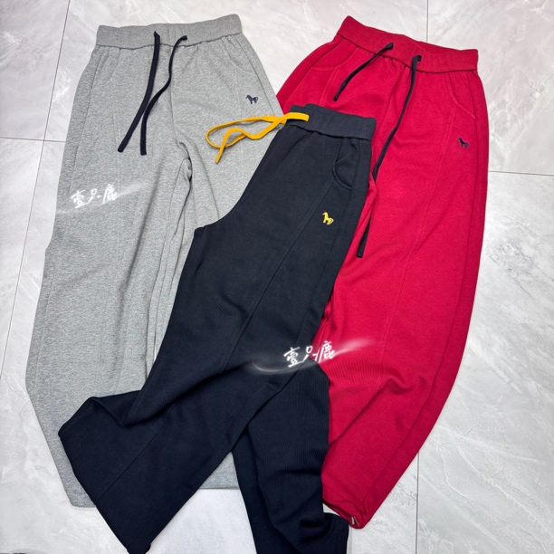 65039韩系彩色小马阔版弯刀卫裤（裤长100卡码拍小）