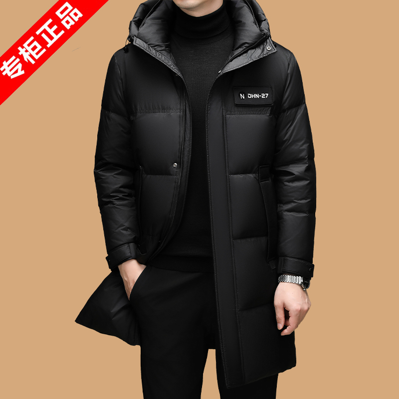 【专柜正品】意大利中长款男士羽绒服冬季新款加厚保暖时尚休闲外套