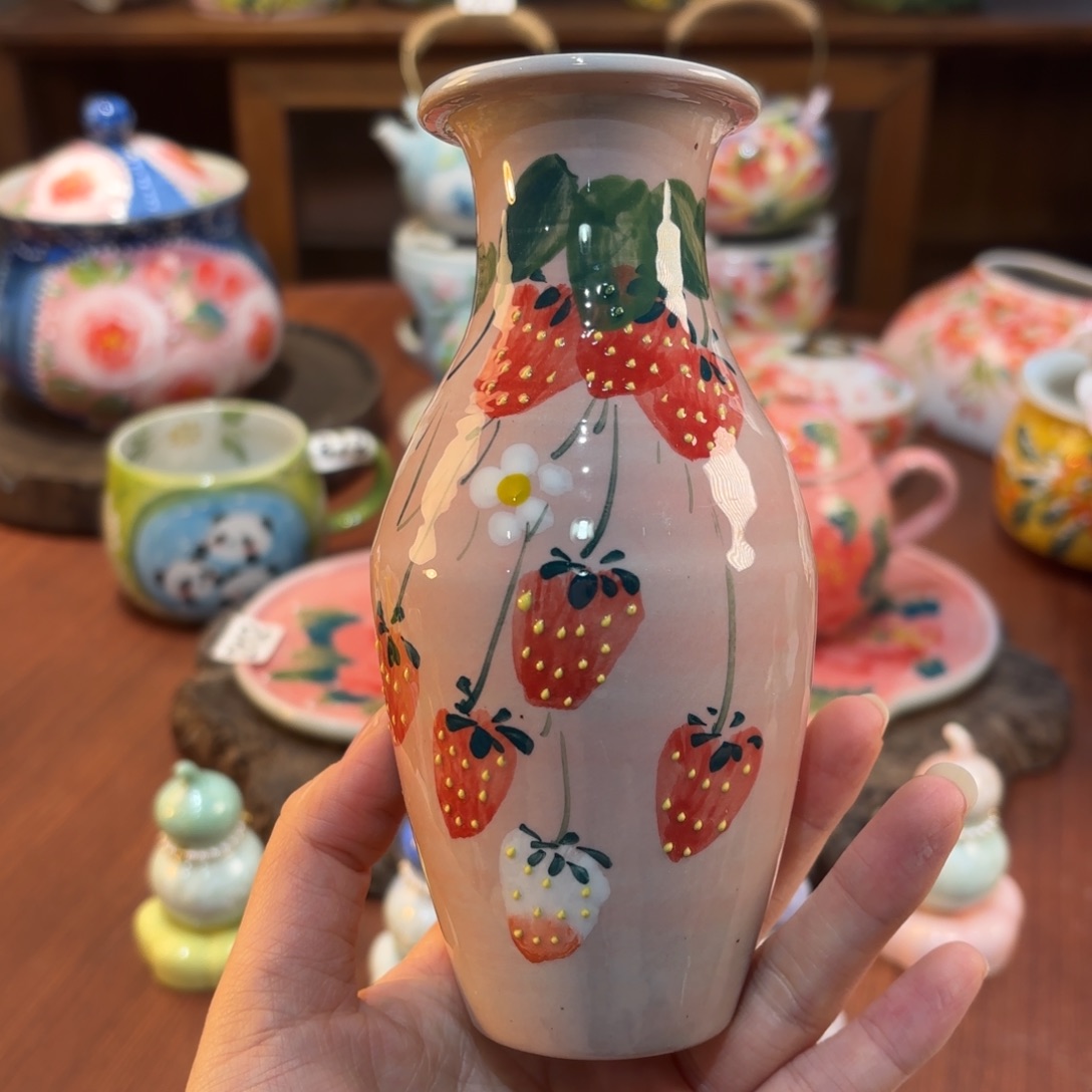 景德镇手绘高温釉下彩陶瓷茶具