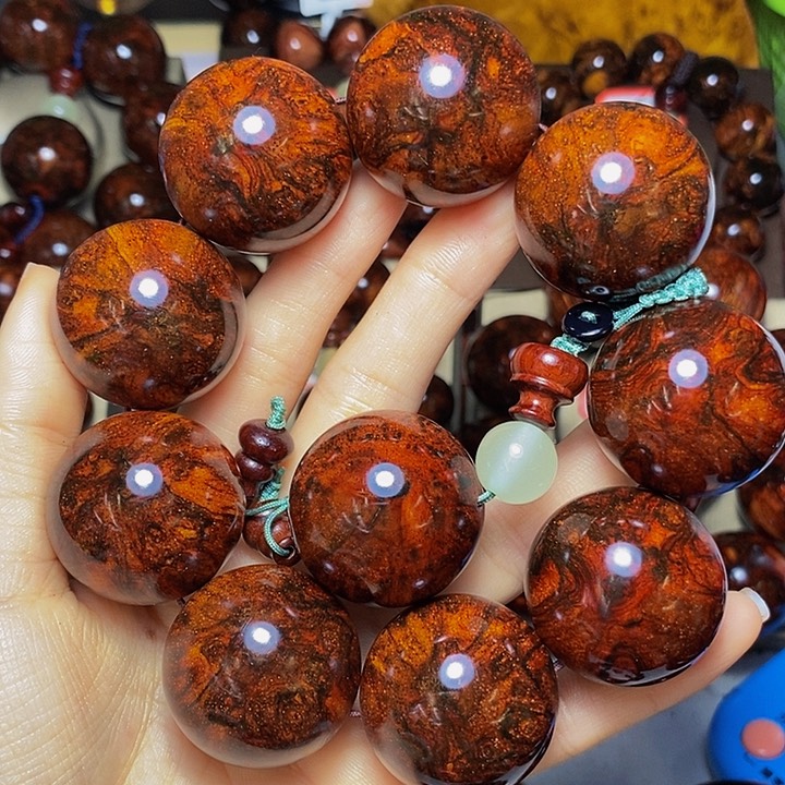 黄花梨/降香黄檀手串/手链晴*忘紫油梨油性好好看3.0