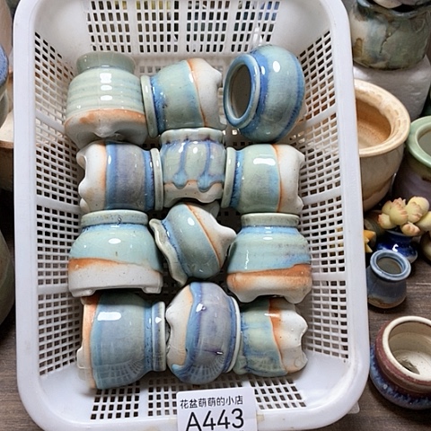 紫砂花盆443微瑕品口径3到4左右