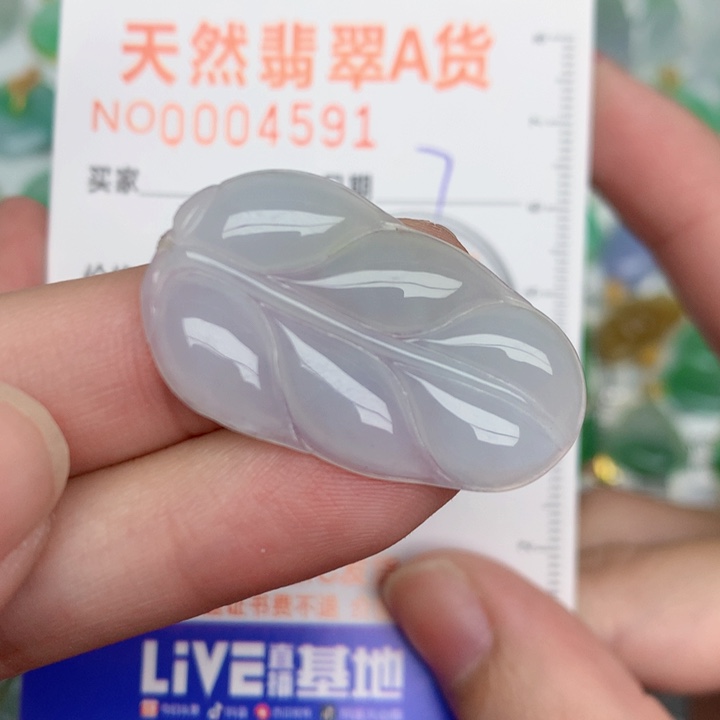 颈饰未镶嵌翡翠叶子