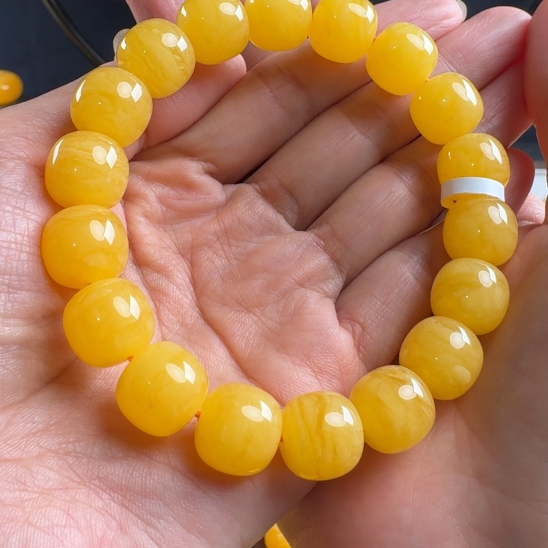 蜜蜡毛衣链未镶嵌