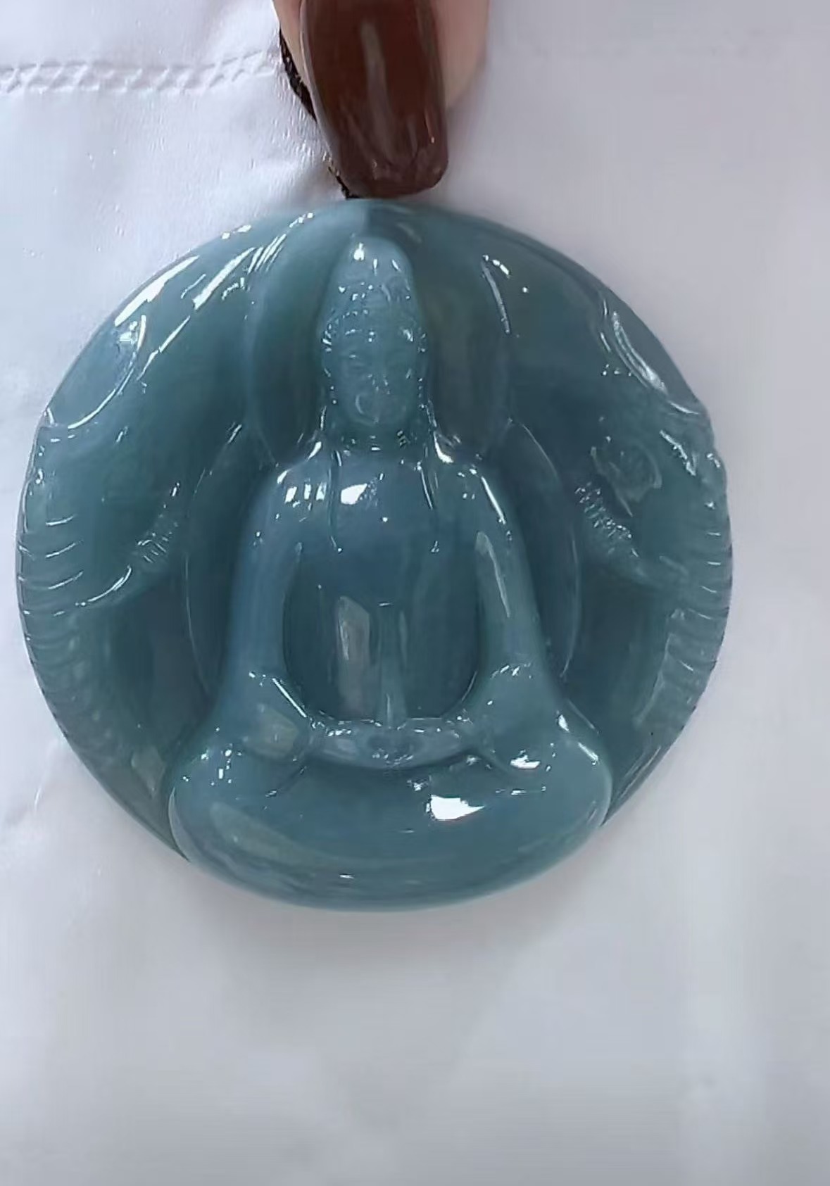 妹妹推荐翡翠A货观音（多样性发货发其一）宽高48-52厚10-12送绳