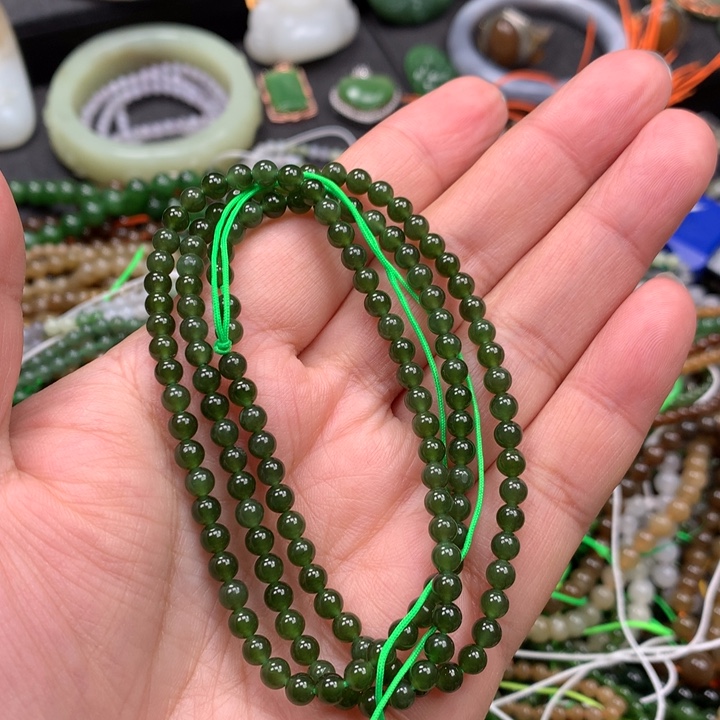 和田玉未镶嵌手链28