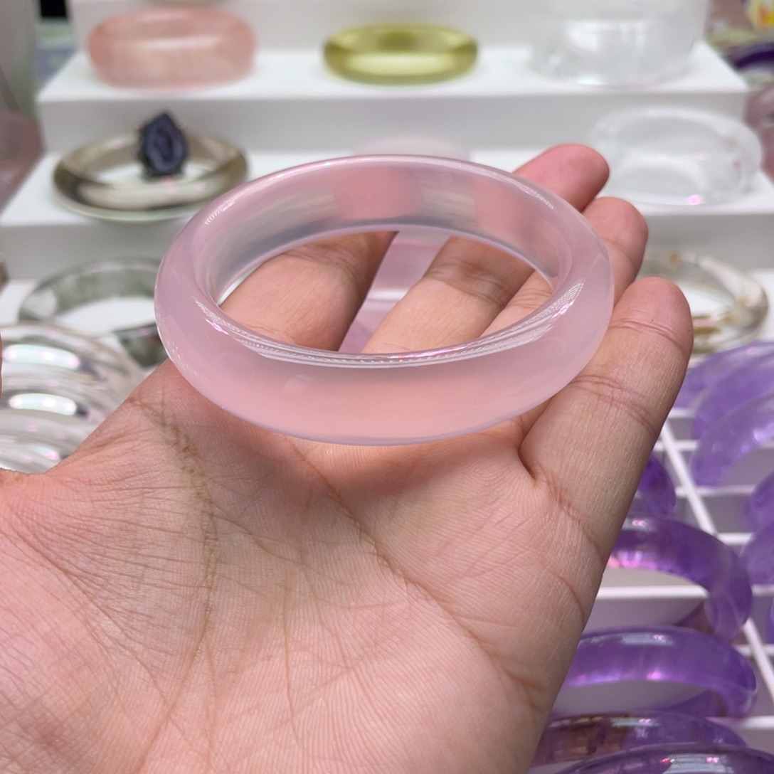 水晶手镯未镶嵌圈口 59