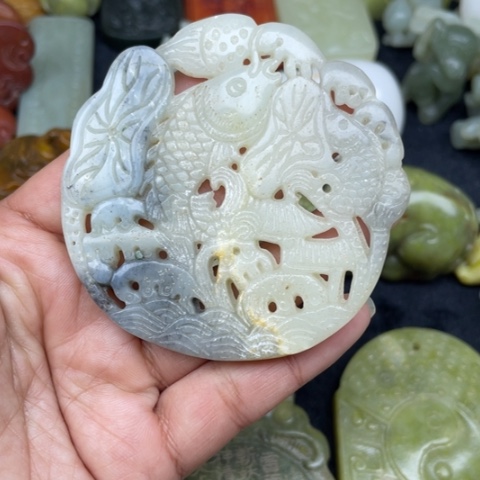 蛇纹石玉颈饰未镶嵌118