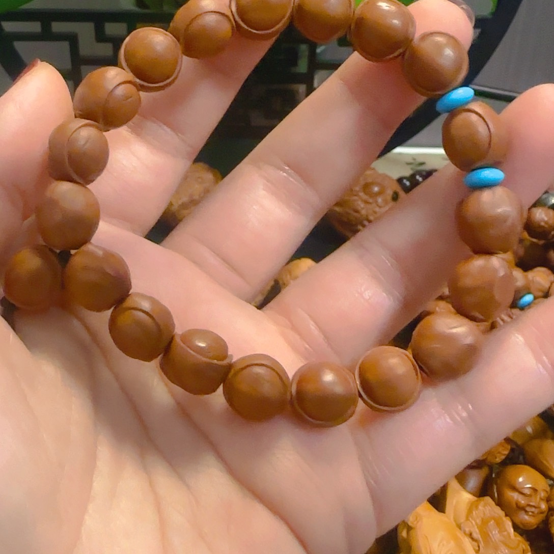 橄榄核手串/手链龙文桃核元宝手串