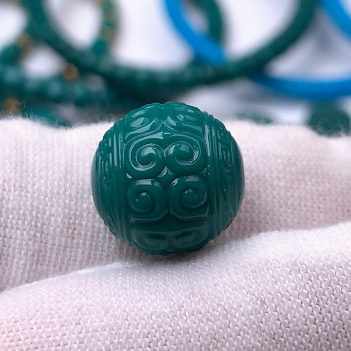 绿松石车挂未镶嵌