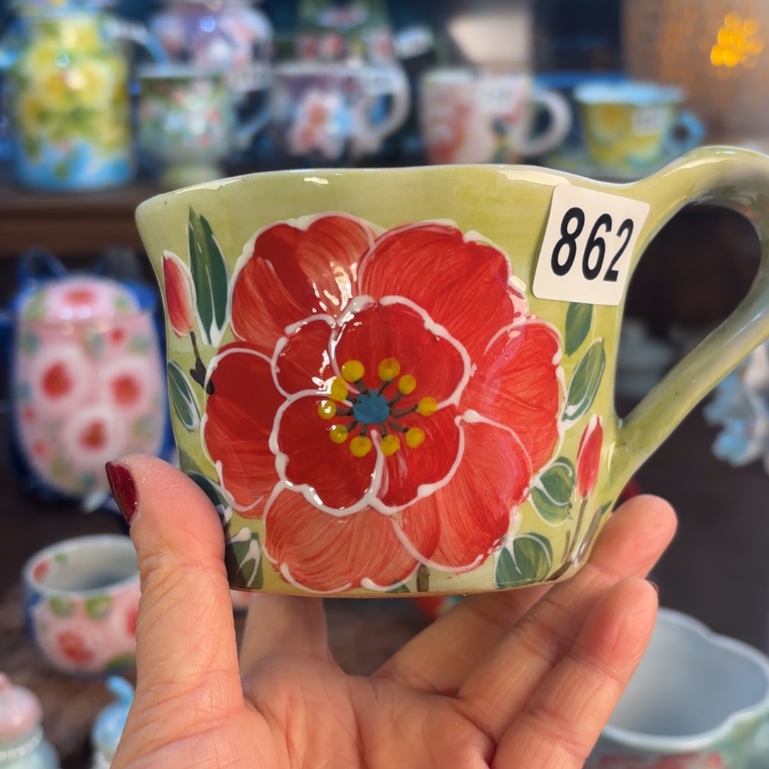 景德镇手绘高温釉下彩陶瓷茶具