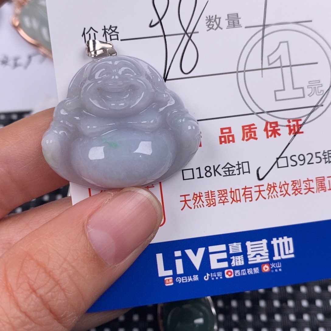 翡翠银S925镶嵌颈饰