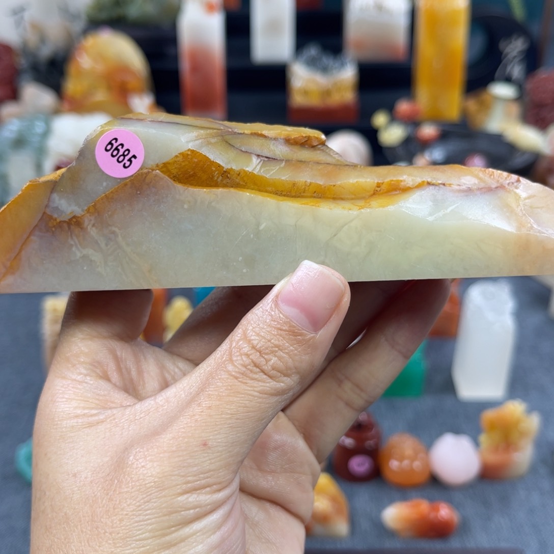 昌化石印石好**莲6685包邮包刻