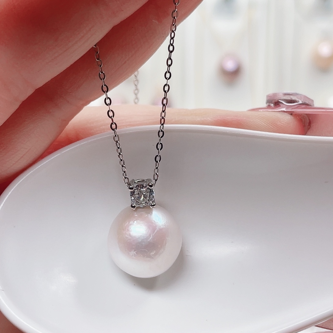 淡水珍珠合金吊坠(赠链)