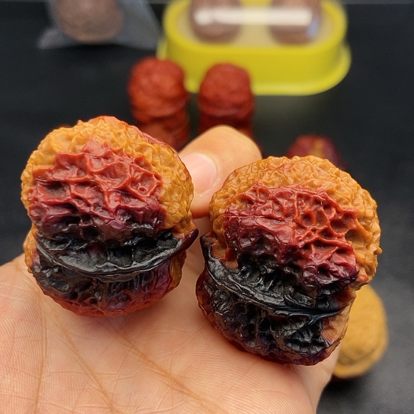 【闪购商品】把件文玩核桃39尺火麒麟金蟾