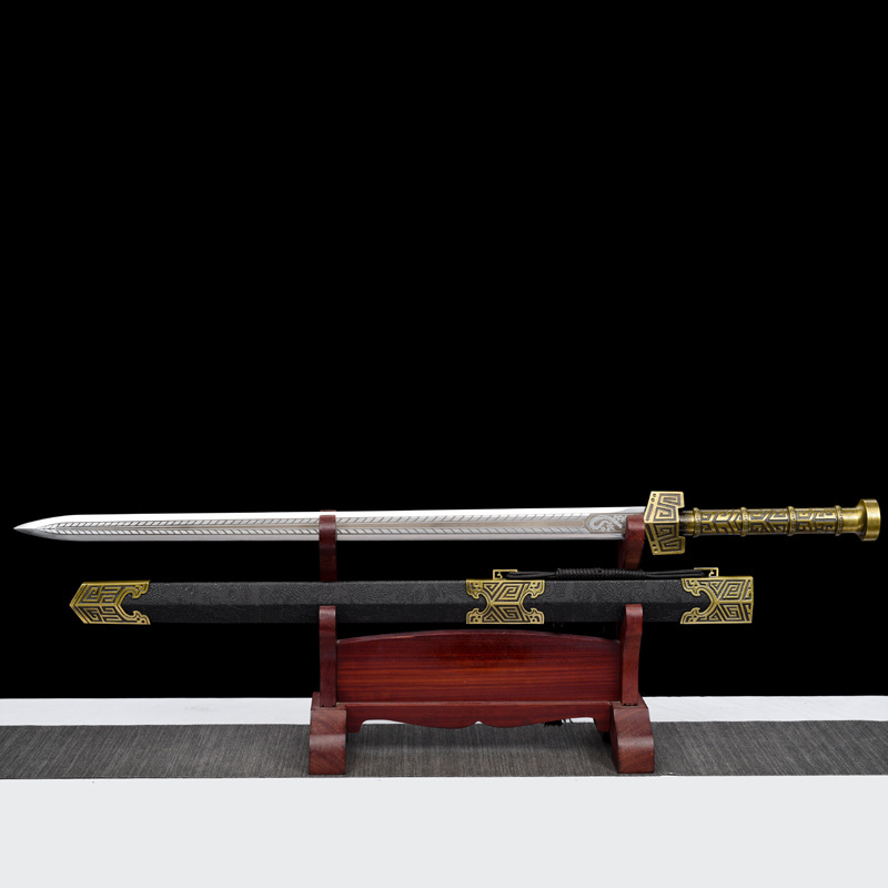 新疆包邮龙泉刀剑硬刀汉剑秦王剑佩剑冷兵器防身高锰钢摆件未开刃