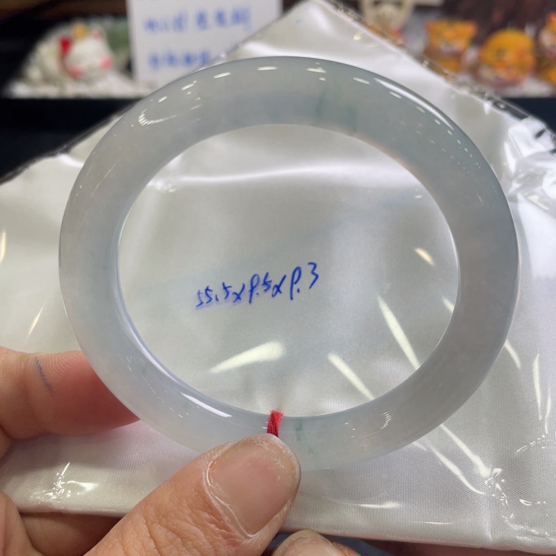 翡翠手镯未镶嵌55.5圆条