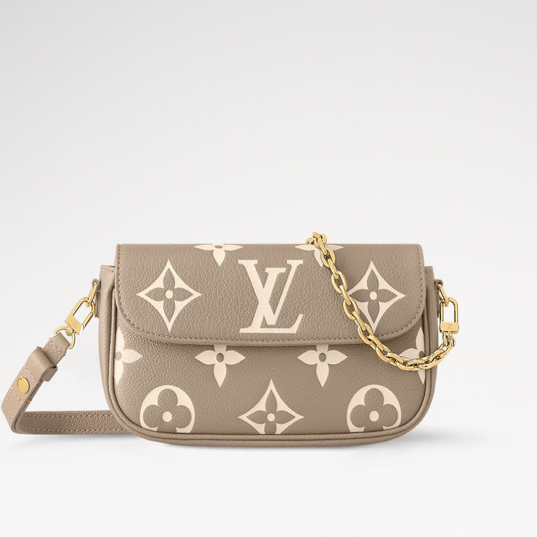 95新 LouisVuitton/路易威登 ivy全皮灰 芯片款 /JW7849