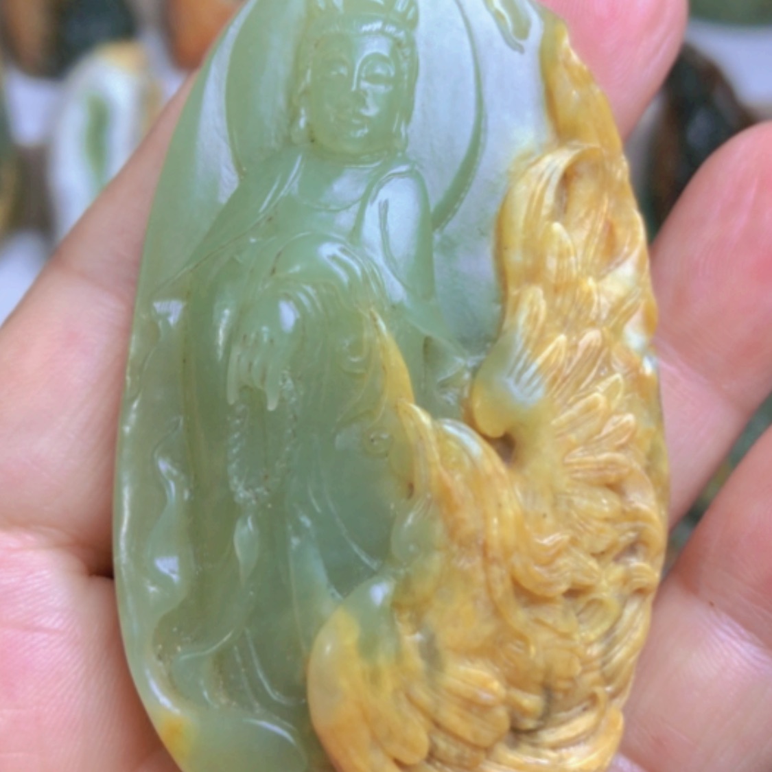 【闪购商品】岫岩河磨玉（透闪石质玉）挂件未镶嵌